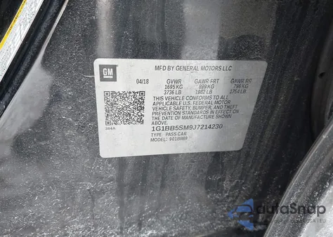 2018 Chevrolet Cruze Ls Manual z USA, uszkodzony, nr VIN 1G1BB5SM9J7214230